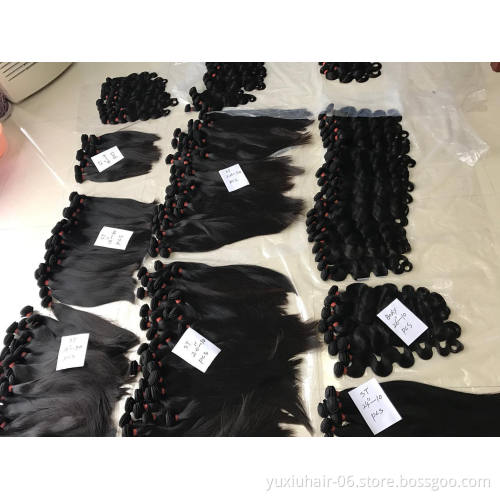 Free sample Brazilian Remy Hair Bundles Natural Color Cuticle Aligned 100%Human Hair Extensions For Black Women